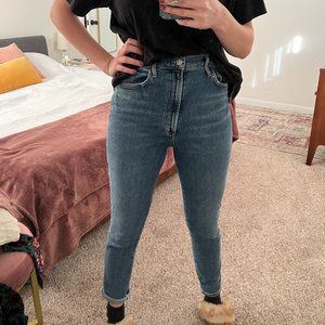 AGOLDE High Waisted Skinny Jeans